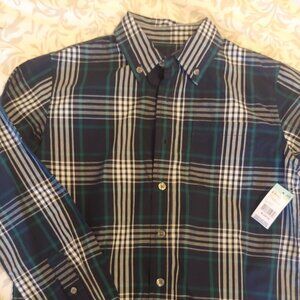 Simply Styled button-down plaid shirt size 10/12 NWT